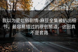 我以为是烂俗剧情-麻豆全集被扒出细节，最容易错过的原创频道，这回真不是套路