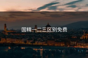 国精一二三区别免费