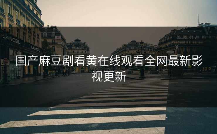 国产麻豆剧看黄在线观看全网最新影视更新