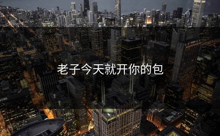 老子今天就开你的包 老子今天就开你的包