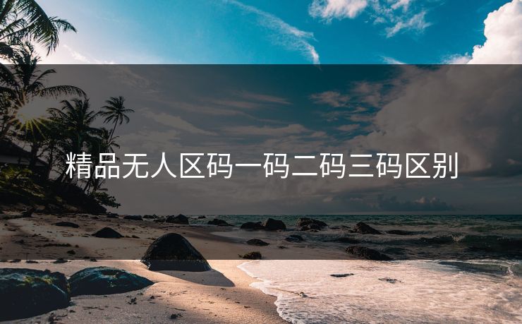 精品无人区码一码二码三码区别