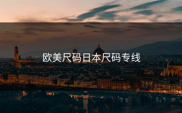 欧美尺码日本尺码专线